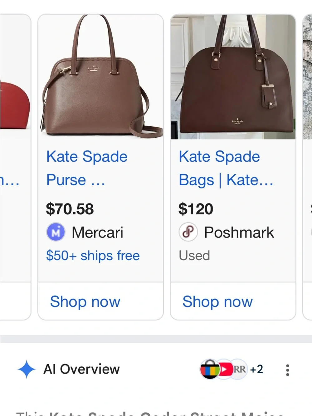 kate spade tan leather dome satchel with gold-tone hardware